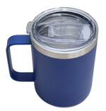 Double Wall Sippy Camping Mug 340ml Dark Blue