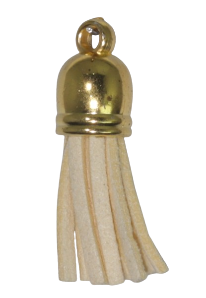 Tassels Gold 35mm Cream No 42