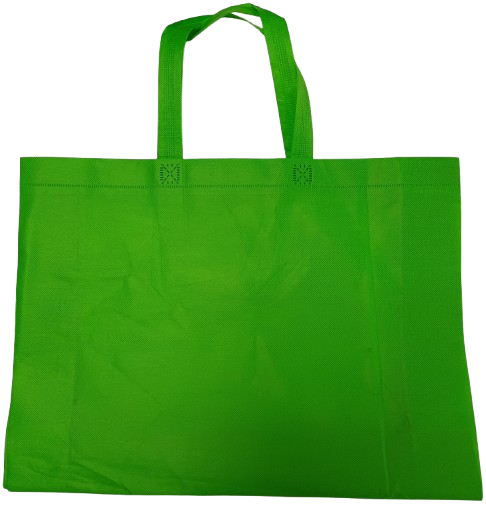Shopping Tote Bag Lime Green For Vinyl