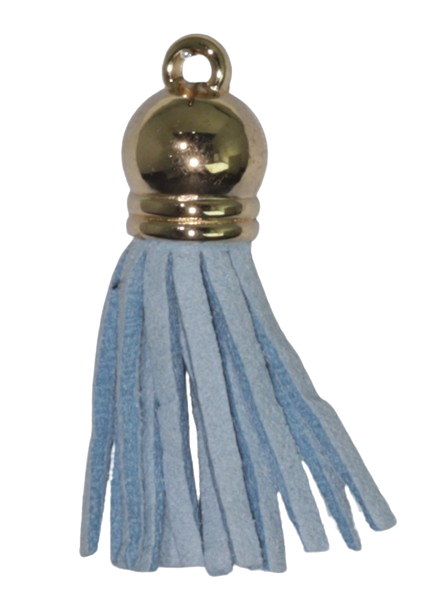 Tassels Gold 35mm Light Blue No 38