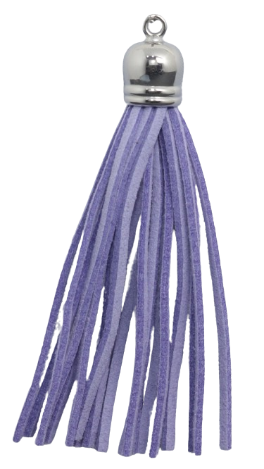 Tassels Silver 80mm Lilac No 10