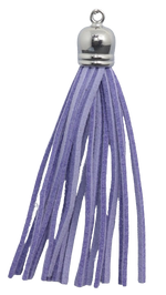Tassels Silver 80mm Lilac No 10