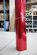 Vinyl Signage Metallic Chrome Red