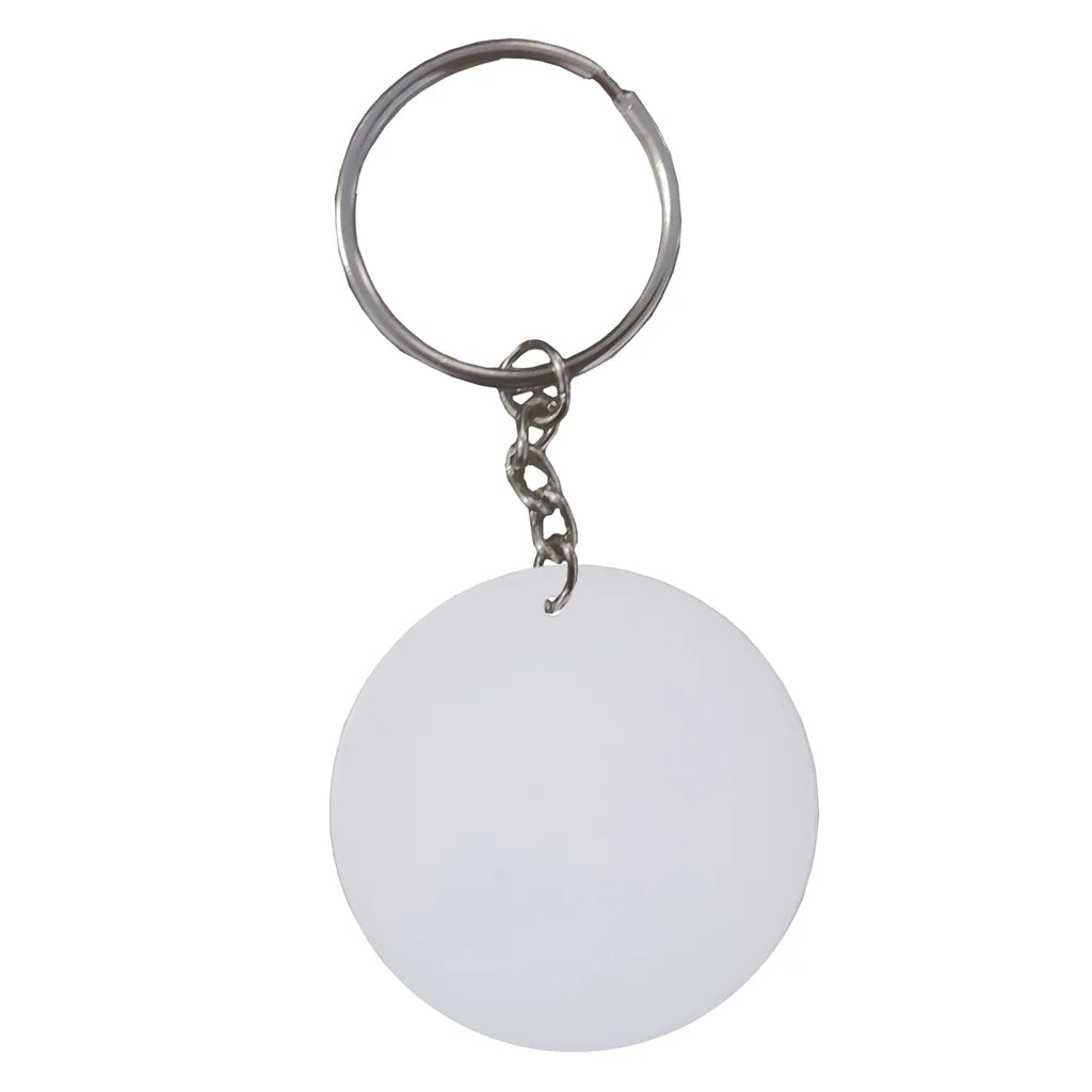 Keyring Polymer 39mm Round Double sided