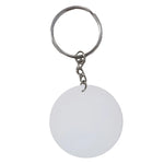Keyring Polymer 39mm Round Double sided