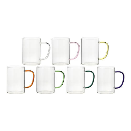 Mugs - Clear Glass with Clear Handle 11OZ