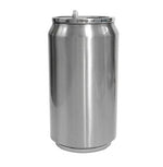 Flask coke can 350ml Silver