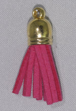 Tassels Gold 35mm Cerise Pink No 7