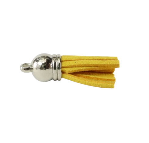 Tassels Silver 35mm Mustard Yellow No 32