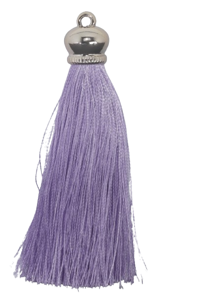 Tassels 90mm Light Gold Lilac No37