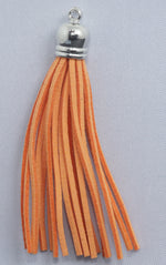 Tassels Silver 80mm Orange No 9