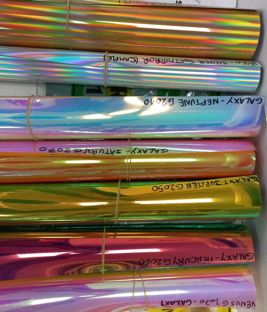 Vinyl HTV Flex PlotterFilms Italy - Holographic Galaxy Jupiter G2050