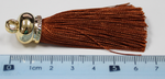 Tassels 65mm Silver Caramel Brown No29