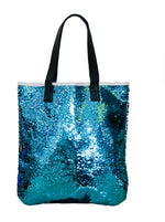 Sequence Shopping Tote bag (Double side Printing) Blue