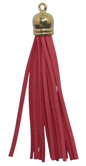 Tassels Gold 80mm Dark Pink No 45