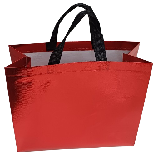 Shopping Tote bag Metallic Red for Vinyl