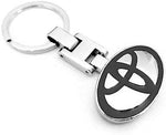 Keyrings Metal Car Brands Toyota Black