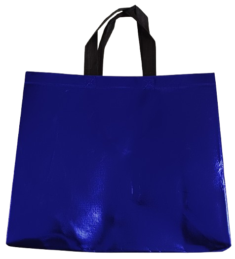 Shopping Tote bag Metallic Blue for Vinyl