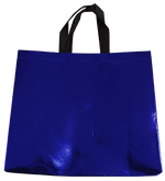 Shopping Tote bag Metallic Blue for Vinyl