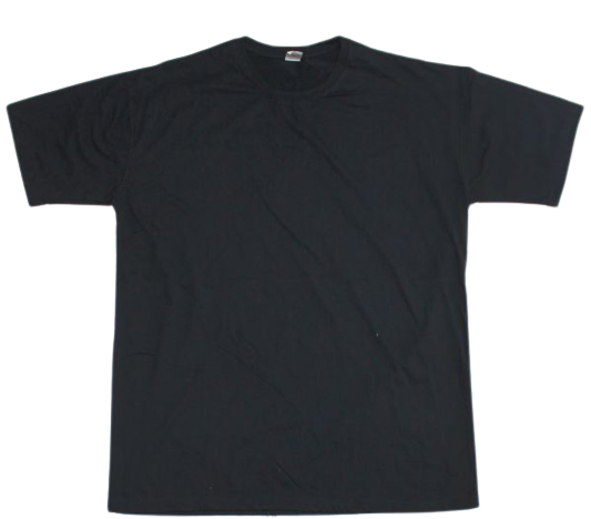 T-shirt 180 gram Black X-Small or 16-17yrs