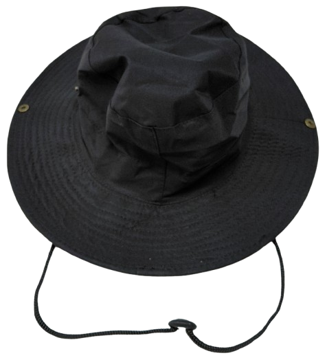 Cap Cricket Safari New Style Round Brim Black