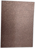 Cardstock Glitter Dark Brown A4 5pcs