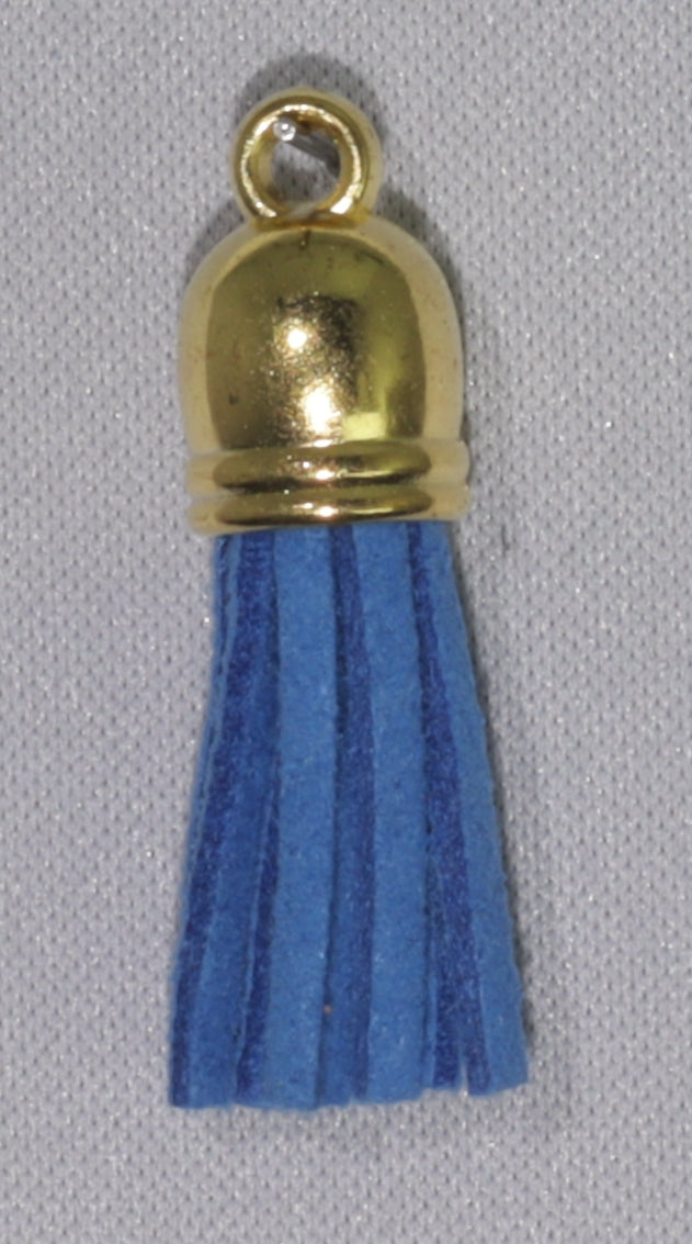 Tassels Gold 35mm Blue No 13