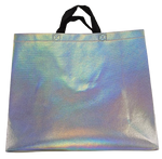 Shopping Tote bag Metallic Silver for Vinyl