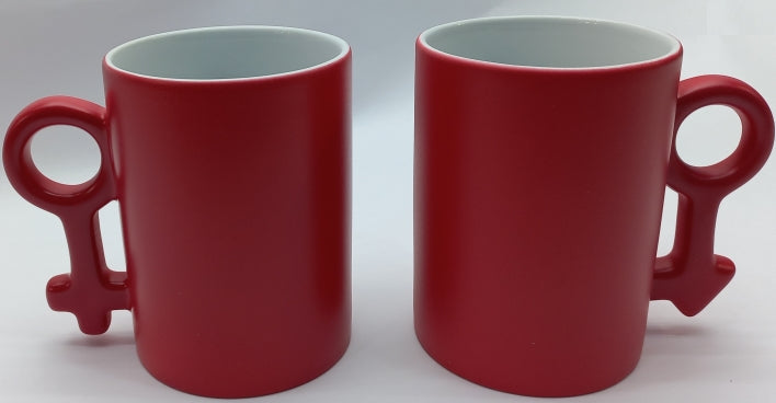 Mugs Couple His & Hers Magic Color Change Red