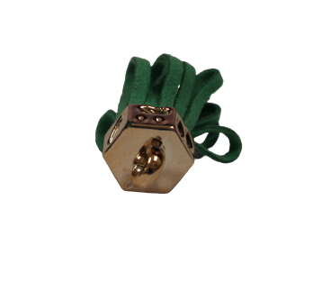Tassels 25mm Hexagon Green