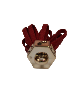 Tassels 25mm Hexagon Red