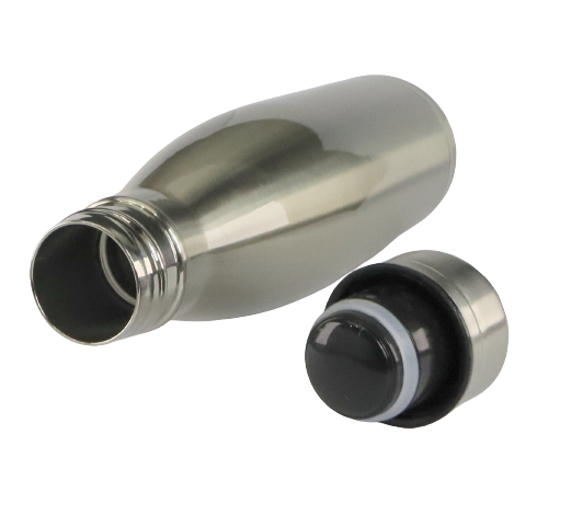 Flask Cola Bottle 500ml Silver (Sublimation & Vinyl)