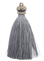 Tassels 90mm Light Gold Silver Grey No66