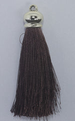 Tassels 90mm Light Gold Chocolate Brown No13