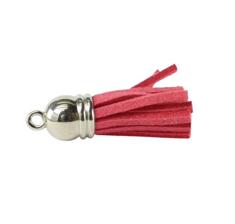 Tassels Silver 35mm Dark Pink No 41