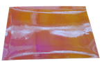 Vinyl Sticker Permanent Holographic Silver to Orange Pink CH18 25x30cm 2pcs
