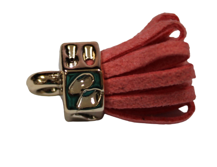 Tassels 25mm Hexagon Orange