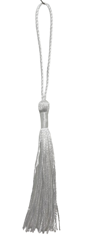 Tassels 130mm White No3