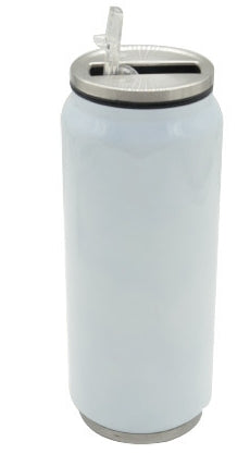 Flask coke can 400ml white