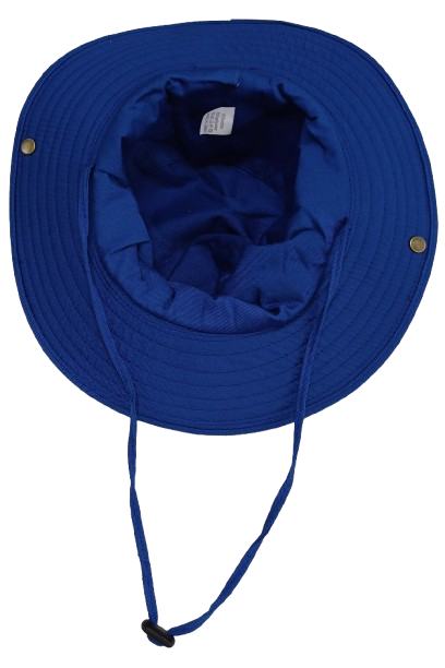 Cap Cricket Safari Style Round Brim Royal Blue