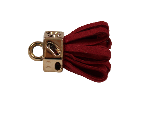 Tassels 25mm Hexagon Red