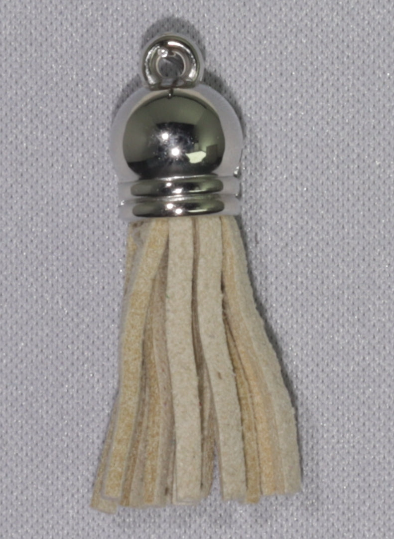 Tassels Silver 35mm Beige No 16