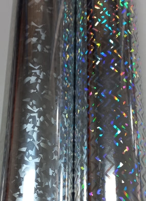 Vinyl HTV Pattern Silver Zig Zag Holographic