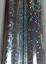 Vinyl HTV Pattern Silver Zig Zag Holographic
