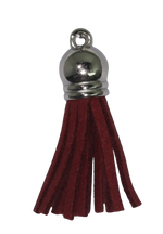 Tassels Silver 35mm Burgandy No 22