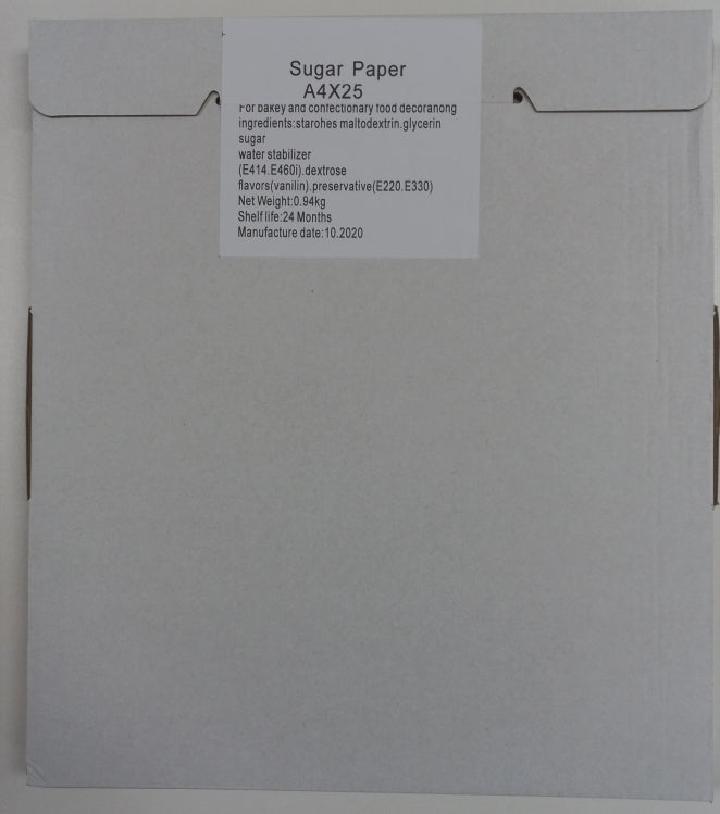 Edible Cake Sugar Icing Paper A4 x 25pcs