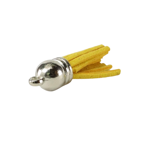 Tassels Silver 35mm Mustard Yellow No 32
