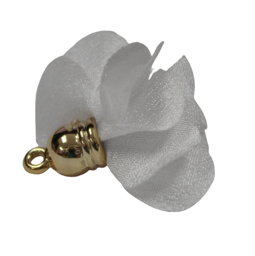 Tassels 25mm Flowers White