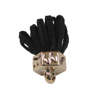 Tassels 25mm Hexagon Black
