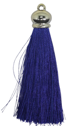 Tassels 90mm Light Gold Royal Blue No35